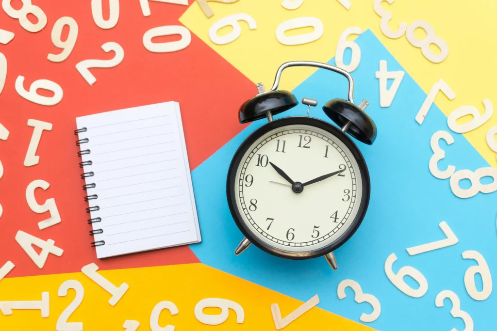 Calendar view showing countdown to each major deadline