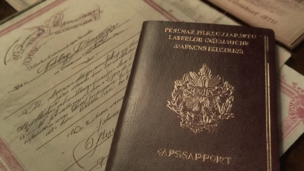  Passport and university acceptance letter