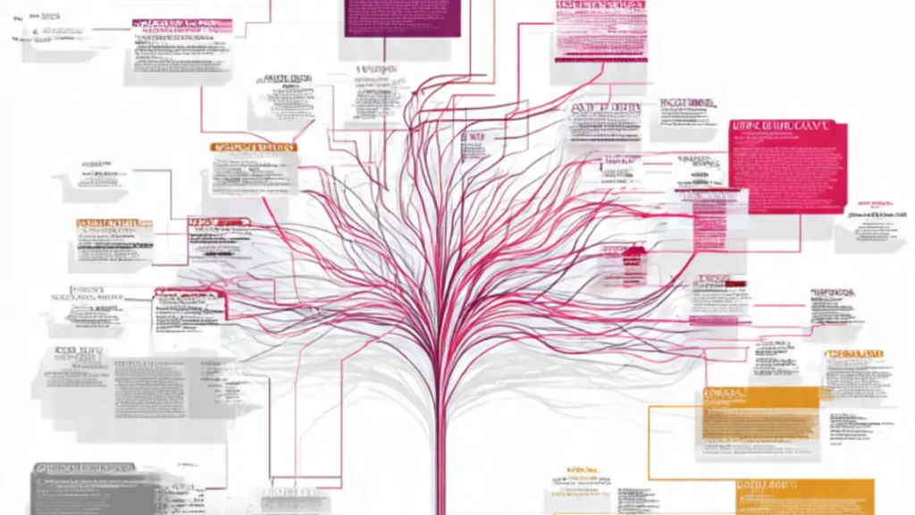 chevening scholarship Mind map showing university research strategy with branches for faculty, courses, alumni, and career outcomes