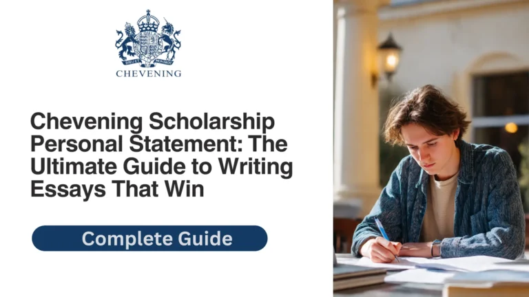 Chevening Scholarship Personal Statement: The Ultimate Guide to Writing Essays That Win