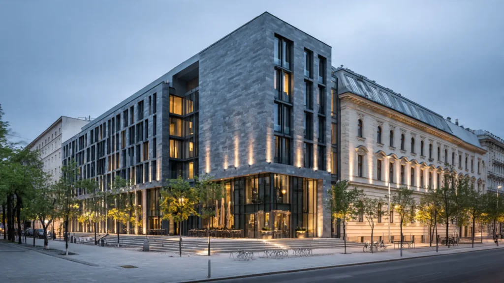 ICMPD Vienna headquarters exterior here