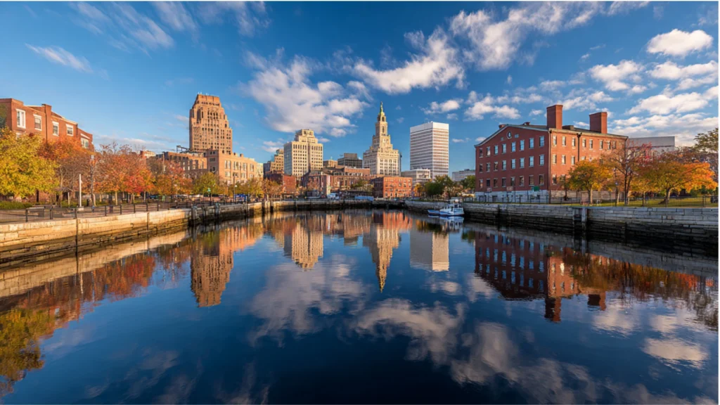 Providence Rhode Island skyline or Brown University landmark here