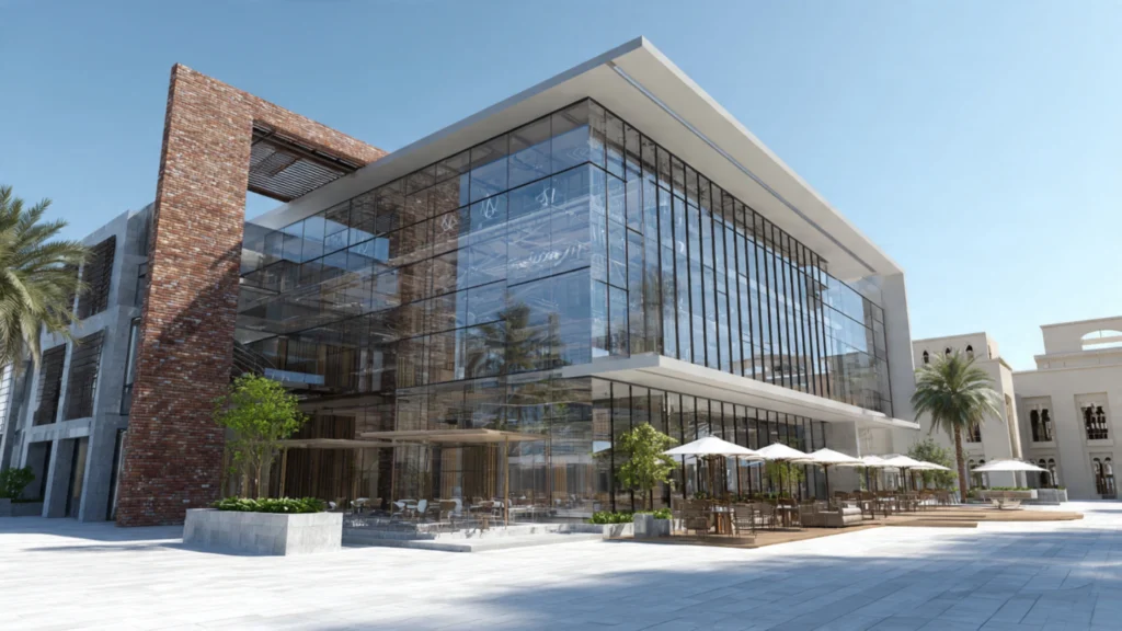 image of UAE university campus or coworking space here