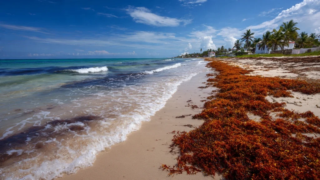 insert image coastal sargassum seaweed on a cuban 1