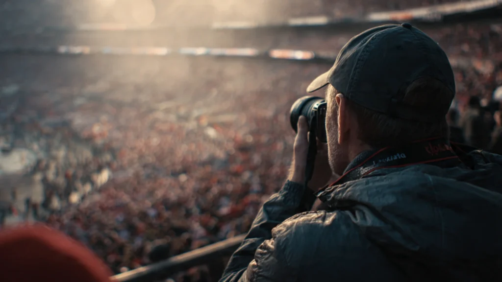 photojournalist at a major sporting event here